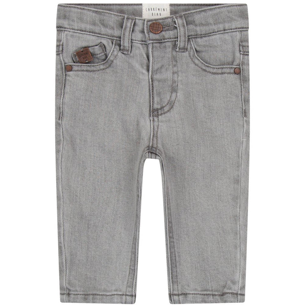 DENIM GREY FITTED JEANS