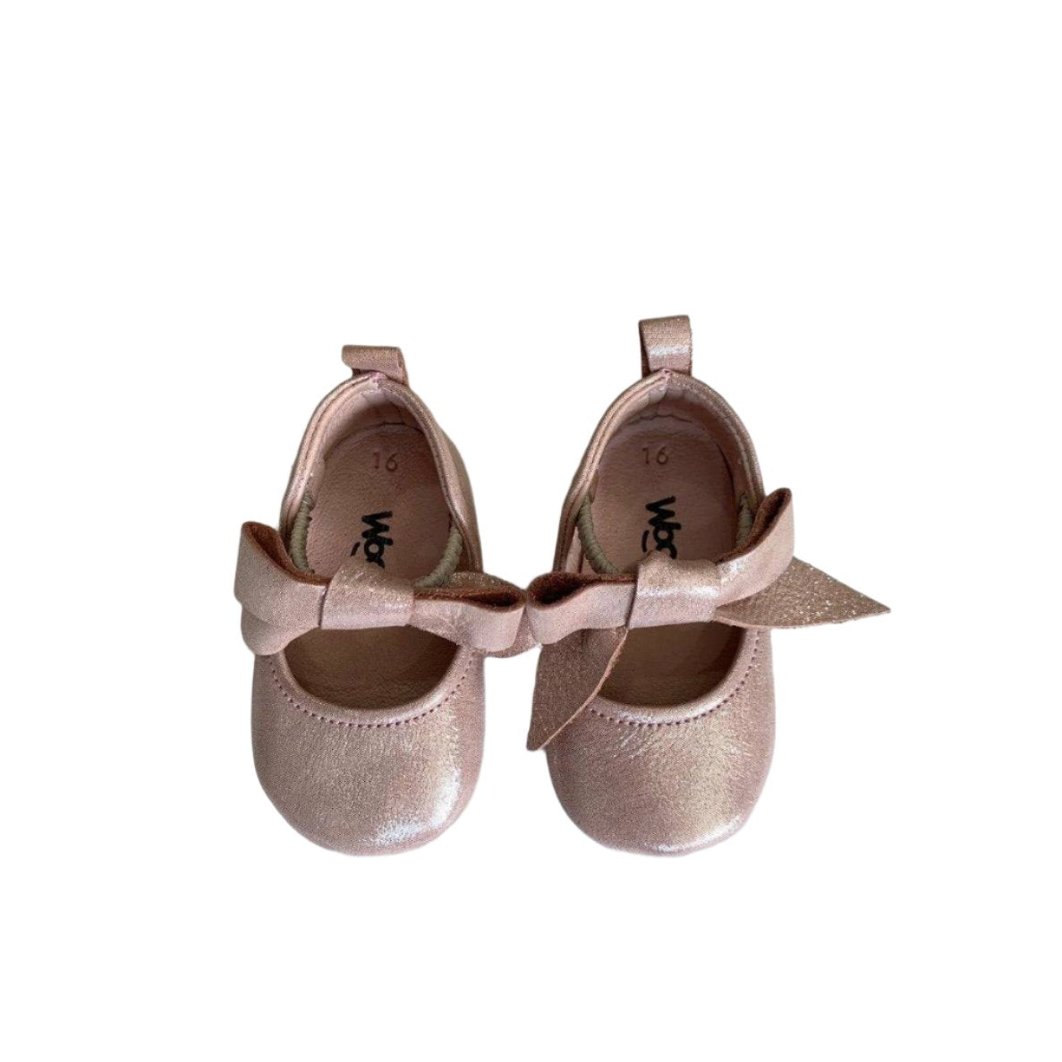 Rosebud Leather Shoes - Powder