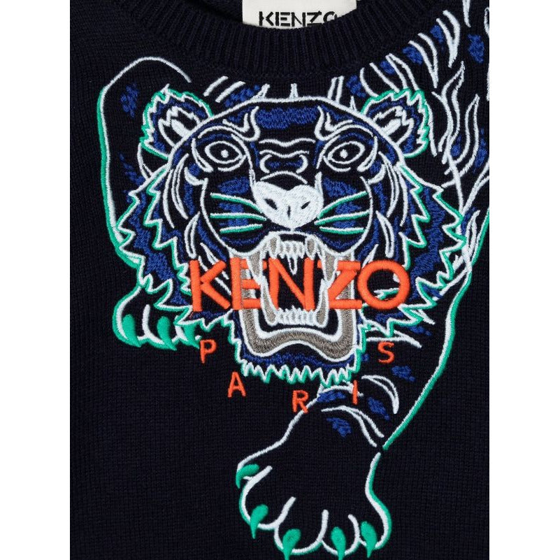 SEASONAL TIGER EMBROIDERED SWEATER