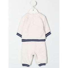 Embroidered Logo Faux Fur Tracksuit Set