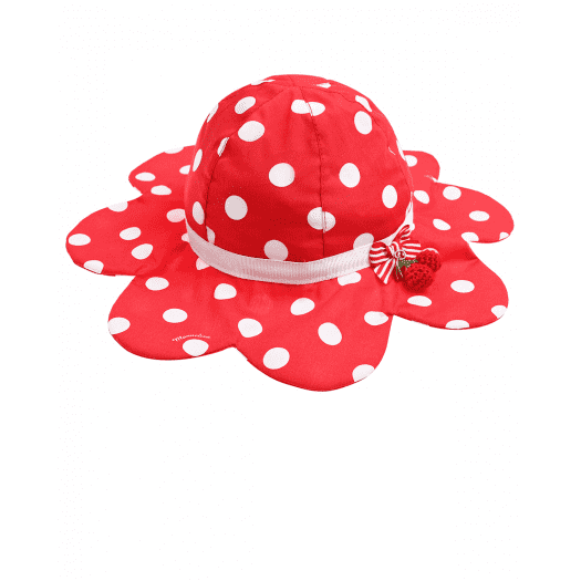 RED POLKADOT SUN HAT