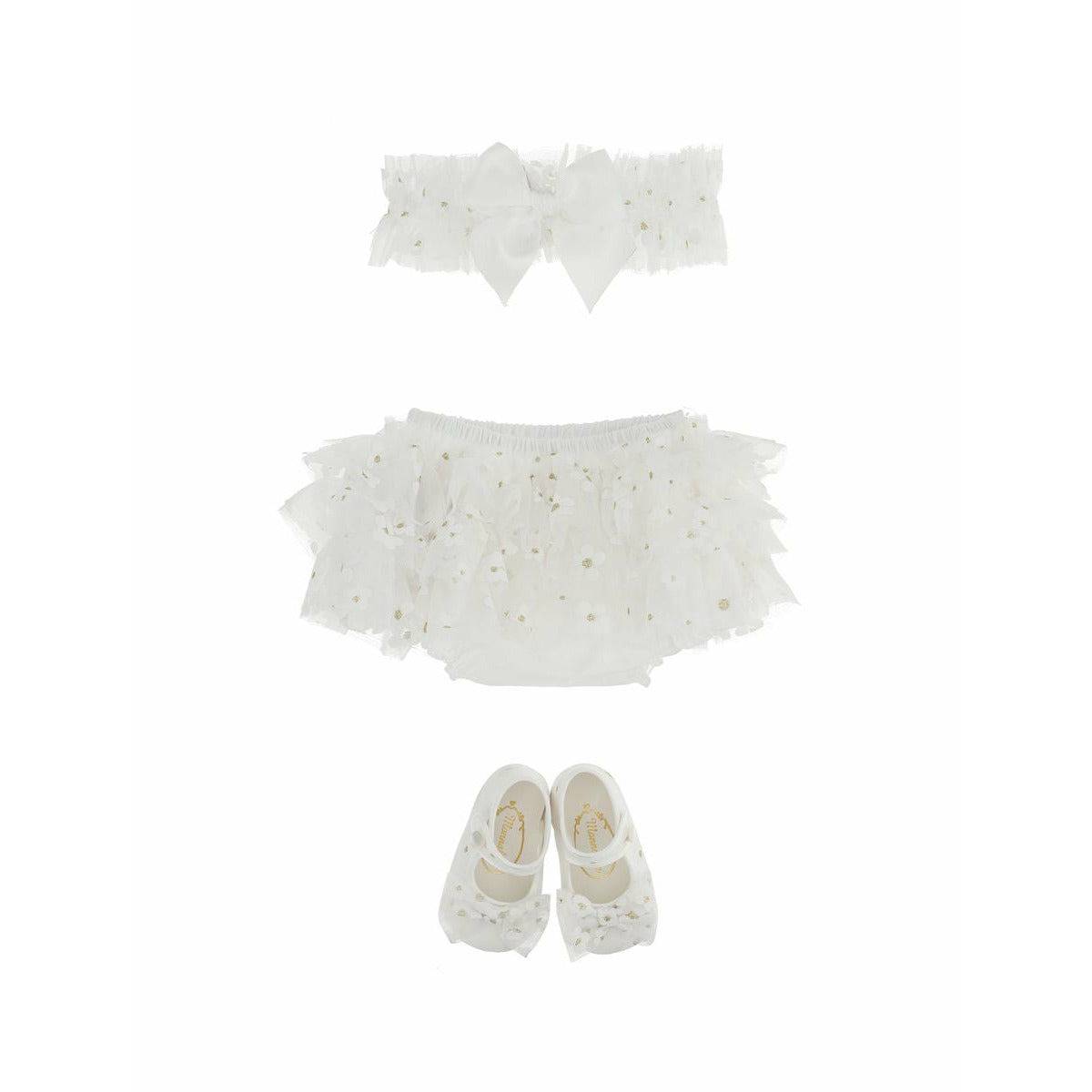 MONNALISA TULLE WITH DAISES SET