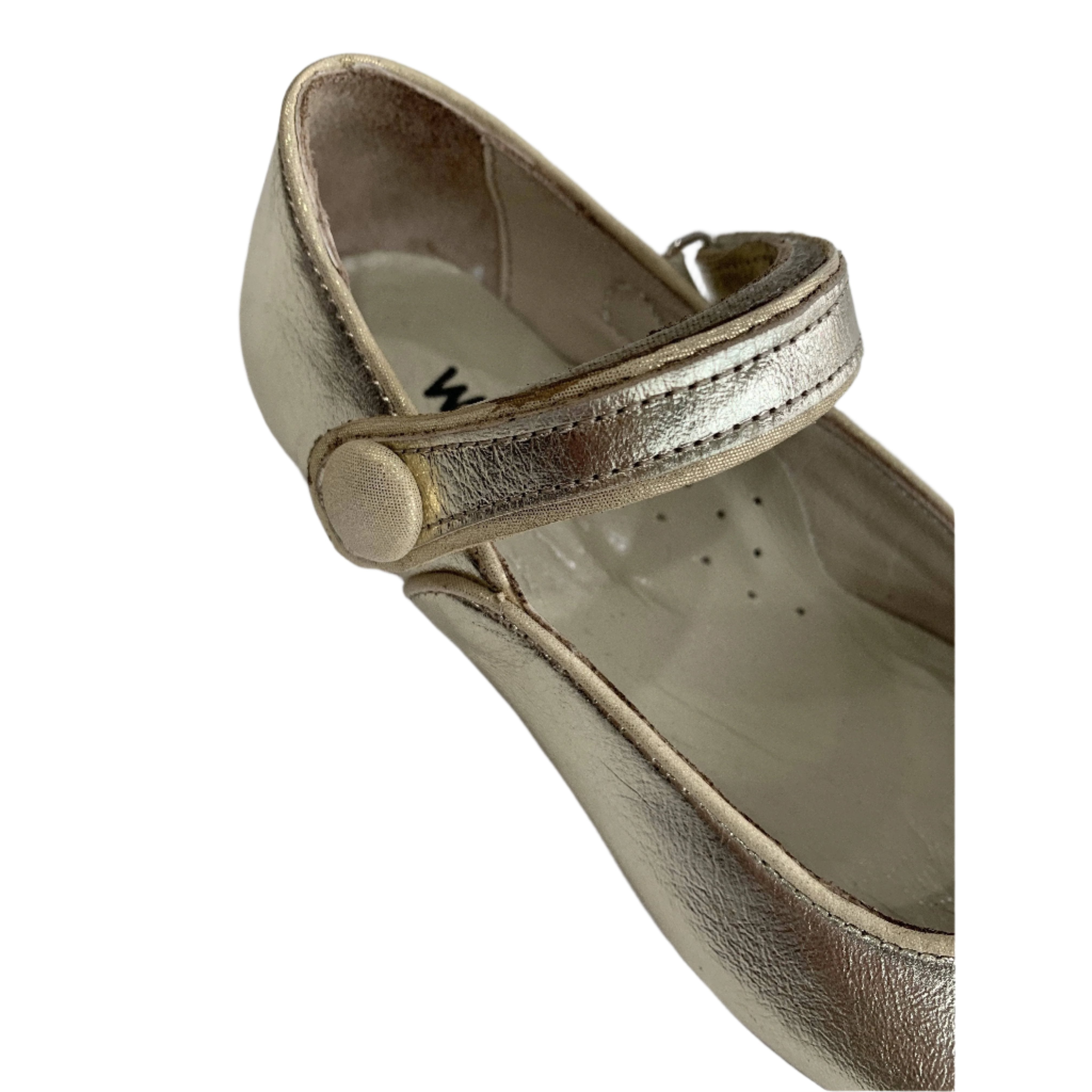 GAIA LEATHER SHOES - GOLD