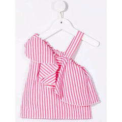 Pink And White Striped Tank Top