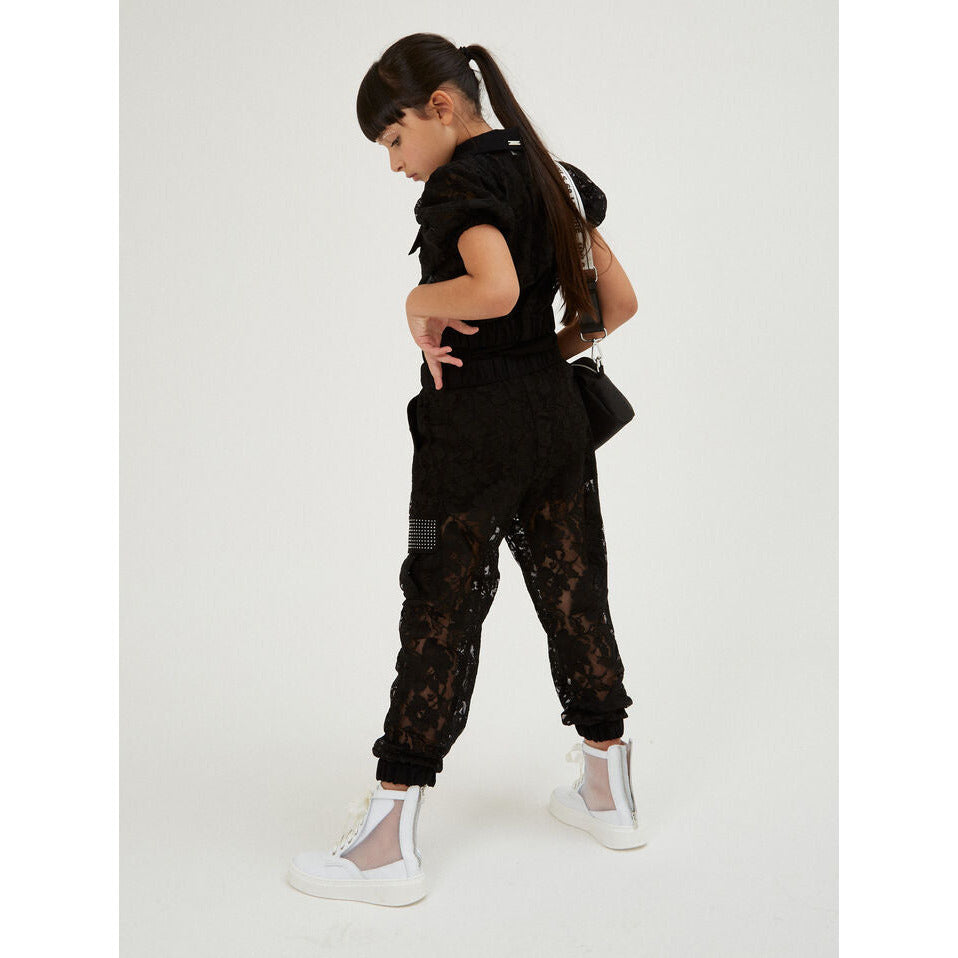 REBRODE LACCE CARGO TROUSERS