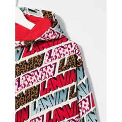 Logo Print Fleece Hoodie