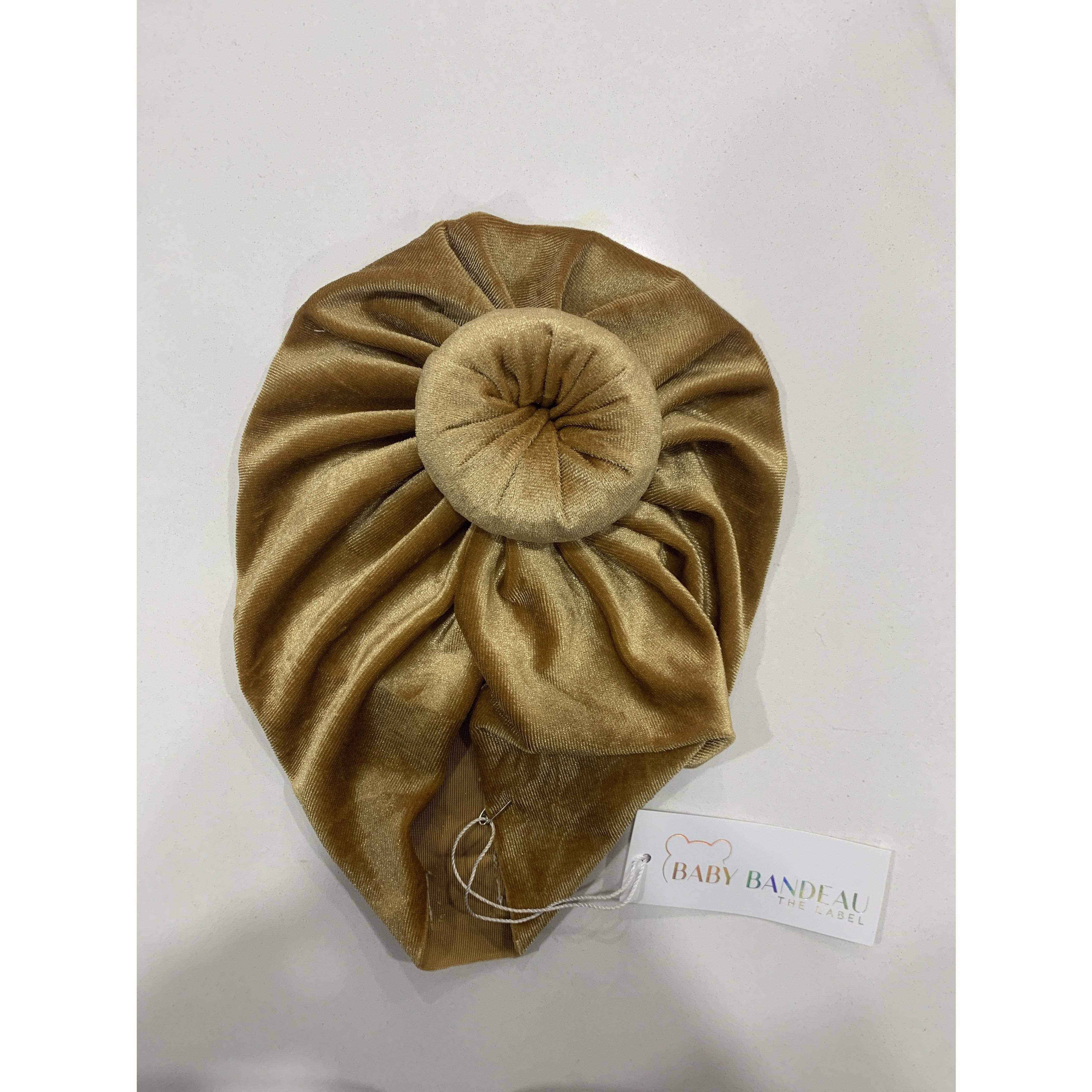 BABY VELOUR TOP KNOT TURBAN