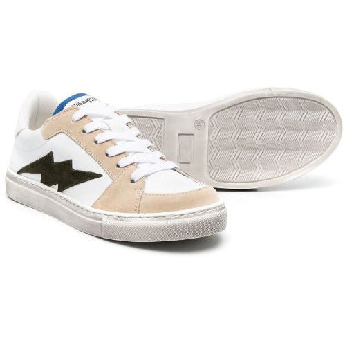 FLASH TWO TONE LOW TOP SNEAKERS