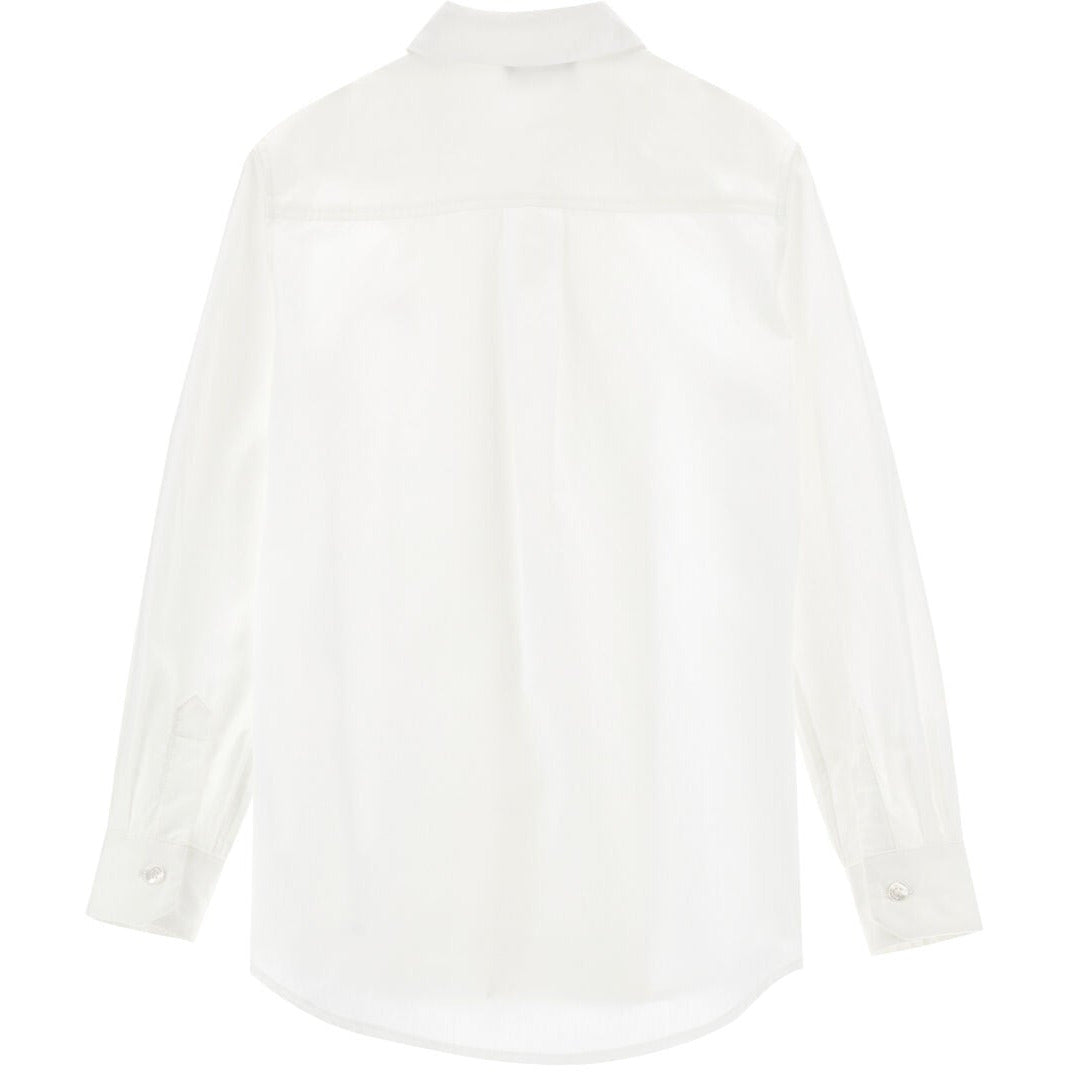 POPLIN SHIRT WITH PLASTRON