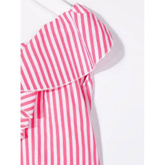 Pink And White Striped Tank Top