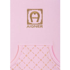 Cotton Overall Set With Logo Print