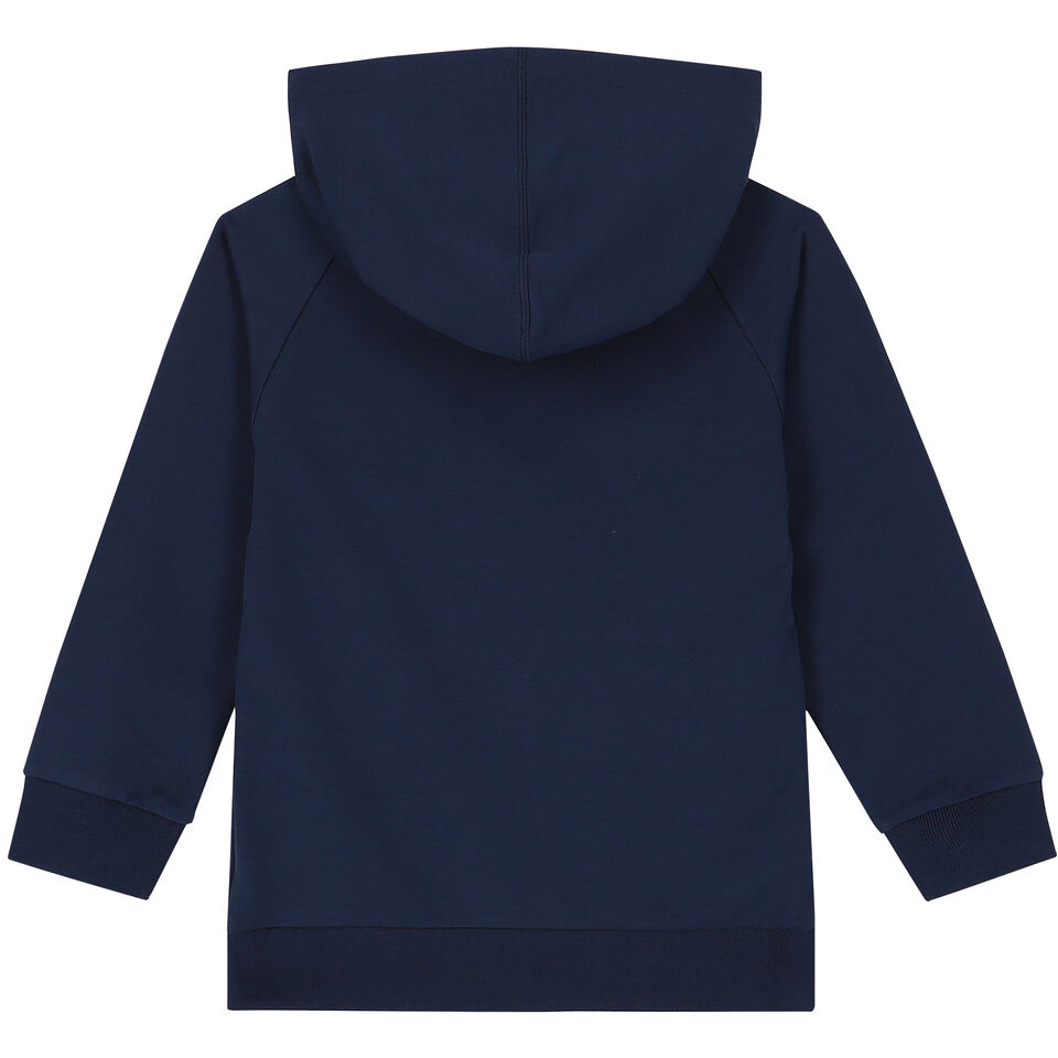 Logo Print Hooded Jumper