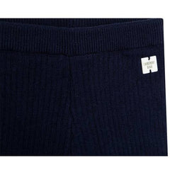 Navy Ribbed Leggings