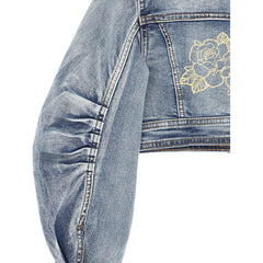 Gold Roses Denim Jacket