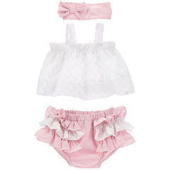 Three Piece Broiderie Anglaise Sundress Set