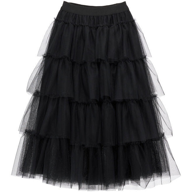 TULLE SKIRT WITH TRIM