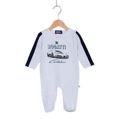 Baby Boy Logo Print Overall Set