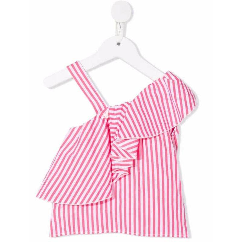 Pink And White Striped Tank Top
