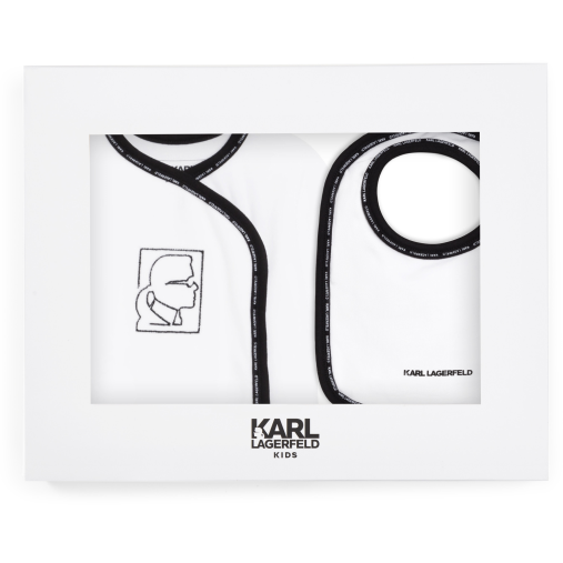 KARL LAGERFELD EMBROIDED OVERALL SET