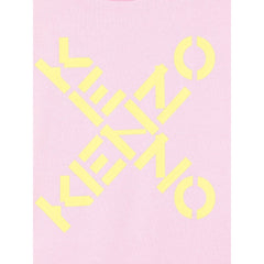 Cross Over Logo Print Sweatshirt Dress
