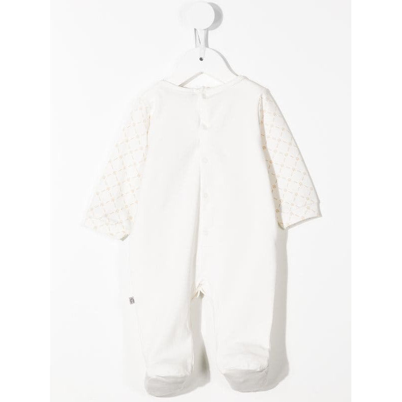 COTTON OVERALL SET WITH EMBROIDERED LOGO
