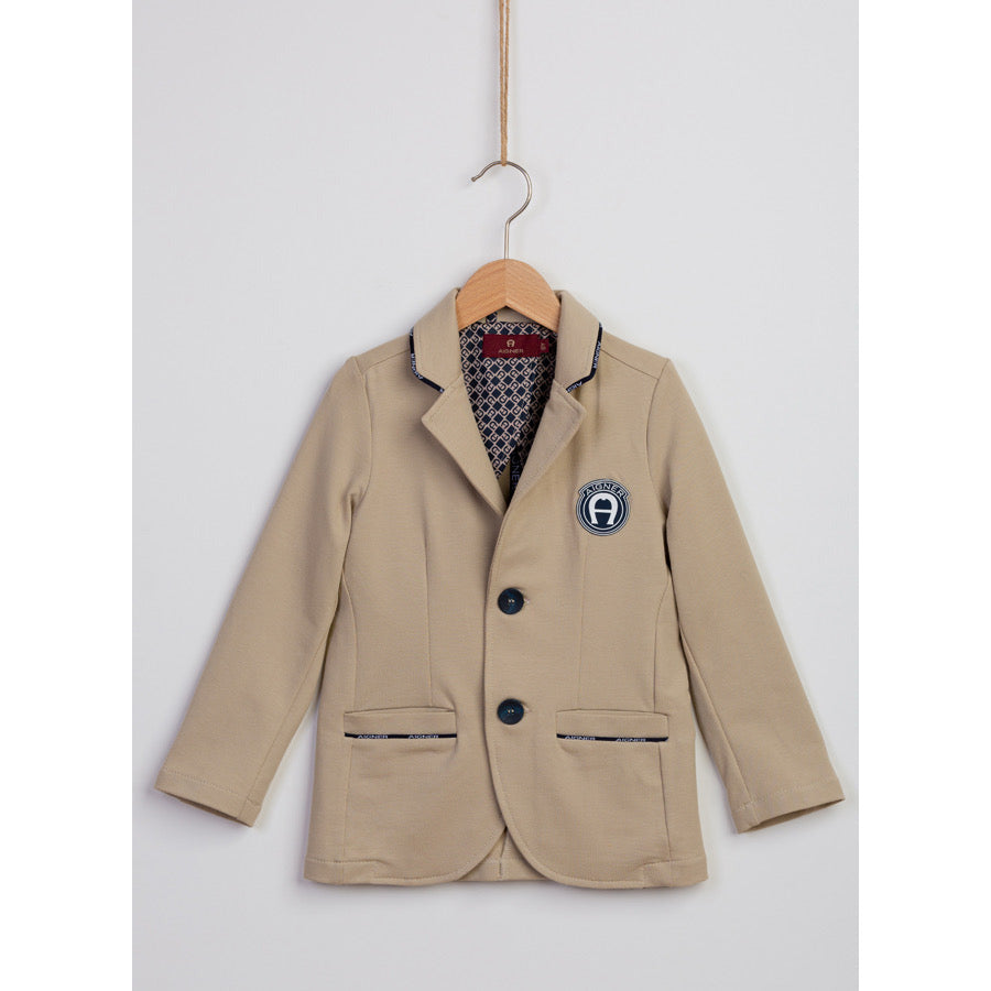 BOYS JERSEY LOGO BLAZER