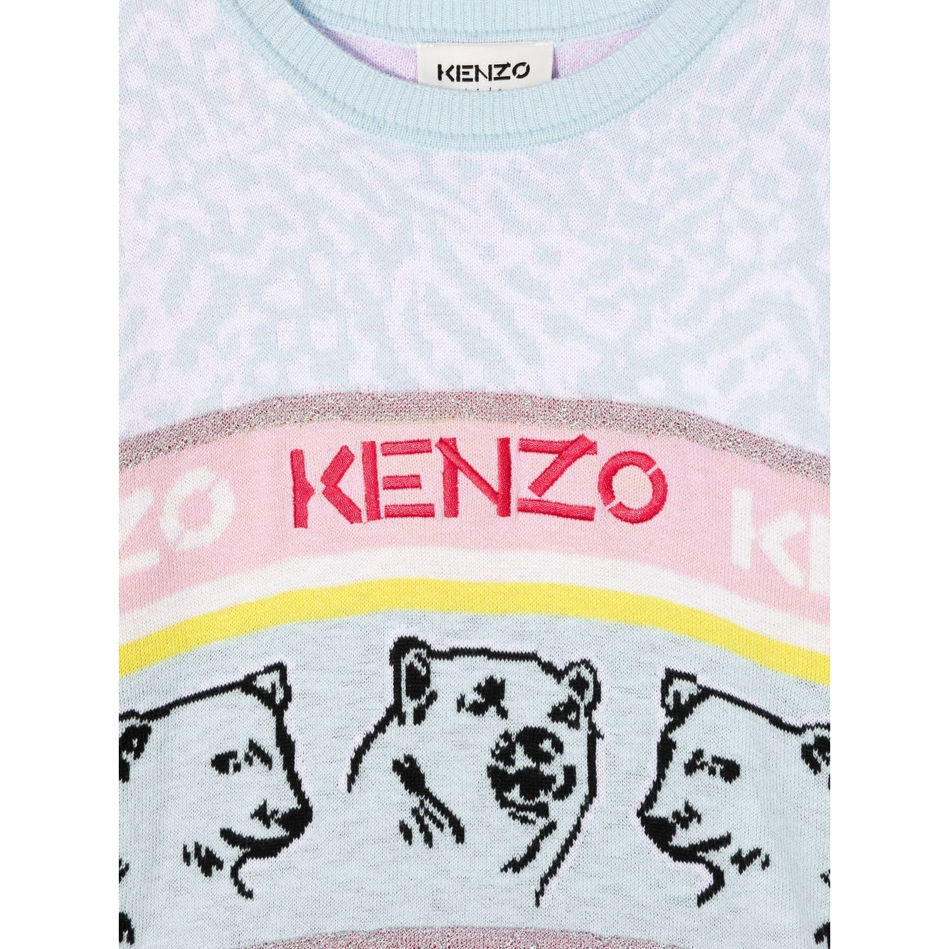 BEAR MOTIF EMBROIDERED KNIT