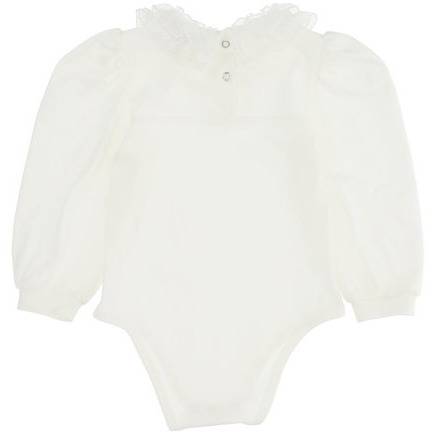 BABY IVORY OVERALL WITH COLLAR